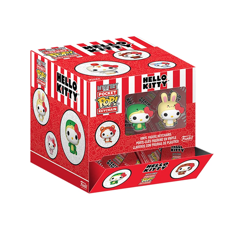 Hello Kitty and Friends Animals Mystery Funko Pop Schlüsselanhänger - Sanrio Display E1090675