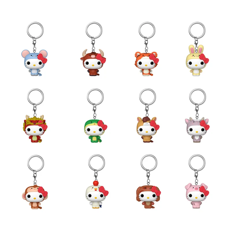 Hello Kitty and Friends Animals Mystery Funko Pop Schlüsselanhänger - Sanrio Display E1090675