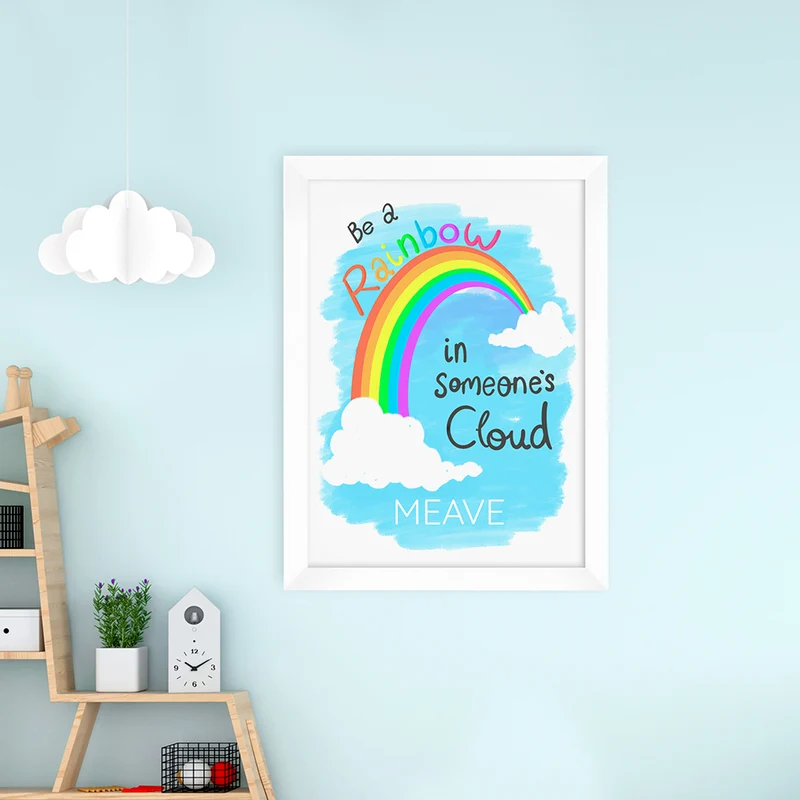 Personalised Personalised Be A Rainbow Framed Print