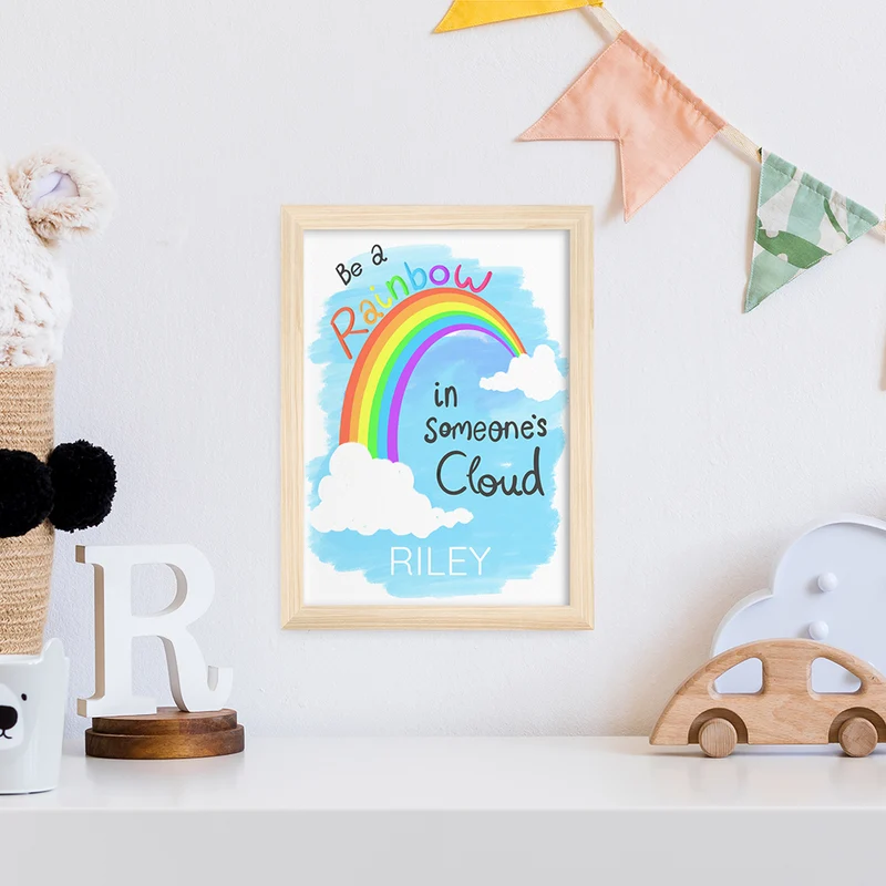 Personalised Personalised Be A Rainbow Framed Print