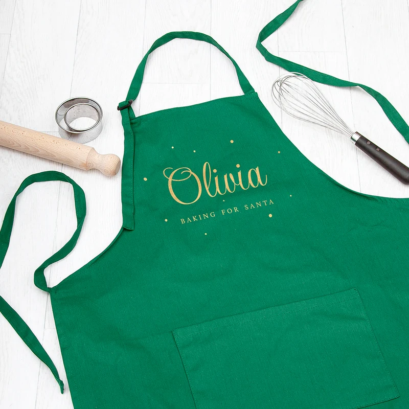 Personalised Personalised Baking for Santa Christmas Apron