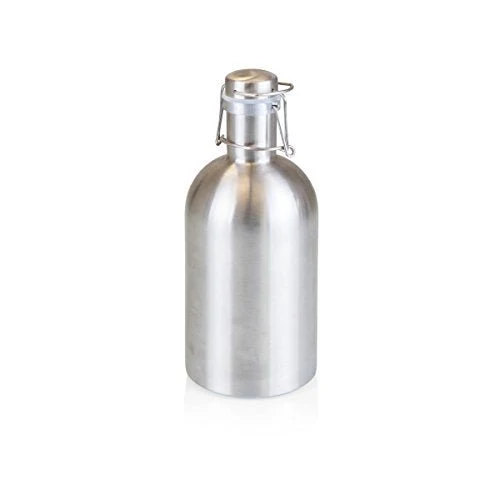 Stainless Steel 64-Ounce Beer Growler by LEGACY - a Picnic Time Brand, Silver Finish