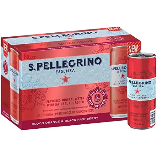 S.Pellegrino Essenza Variety Pack - Blood Orange, Wild Strawberry, Original (unflavored) ,11.15 Fl. Oz (Pack of 24)