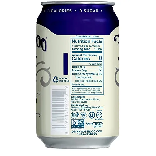 Waterloo Sparkling Water, Blackberry Lemonade Naturally Flavored, Pack of 24, 12 Fl Oz Cans | Zero Calories | Zero Sugar or Artificial Sweeteners | Zero Sodium