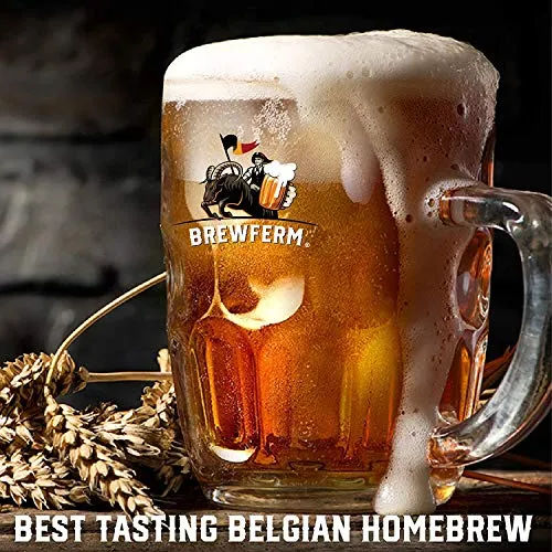 Brewferm Buckrider Belgian Homebrewing Premium Deluxe Brew Kit - Wicked Wheat Premium Deluxe Craft Brew Mix - No Boil - Makes 15 Liters/ 4 gallons