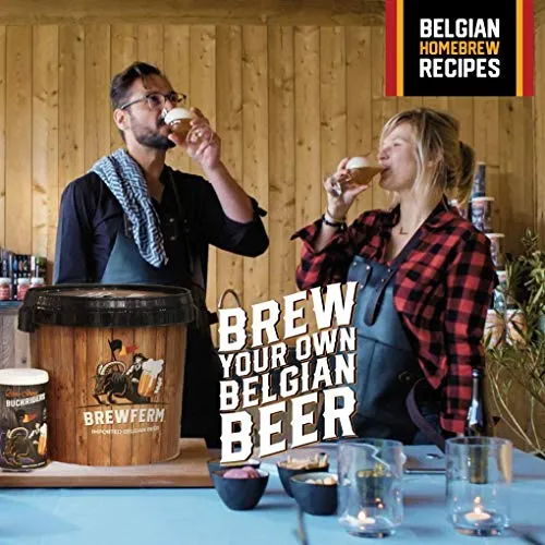 Brewferm Buckrider Belgian Homebrewing Premium Deluxe Brew Kit - Wicked Wheat Premium Deluxe Craft Brew Mix - No Boil - Makes 15 Liters/ 4 gallons