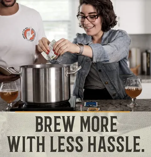 Craft A Brew - Brown Ale - Beer Making Kit - Make Your Own Craft Beer - Complete Equipment and Supplies - Starter Home Brewing Kit - 1 Gallon