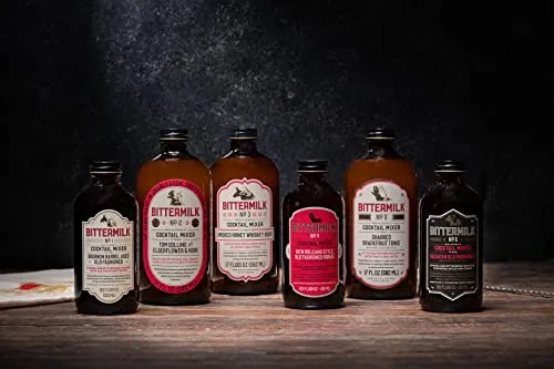 Bittermilk No.1 Bourbon Barrel Aged Old Fashioned Mix - All Natural Handcrafted Cocktail Mixer - Old Fashioned Syrup - More Complex than Bitters & Simple Syrup
