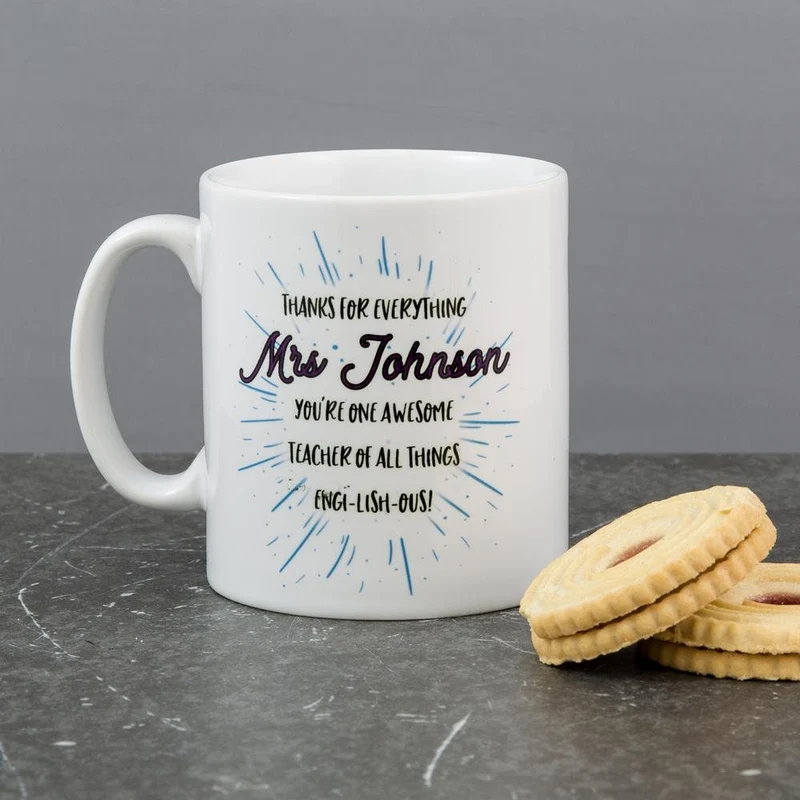 Personalised World's Best English Teacher Gift