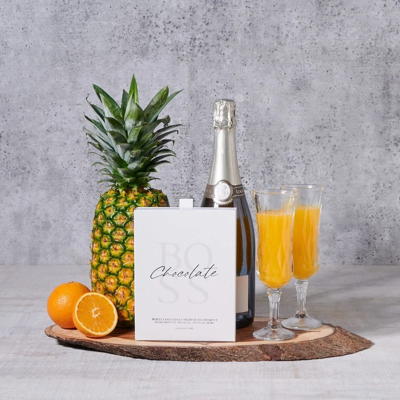 Champagne & Fruit For Sharing Gift