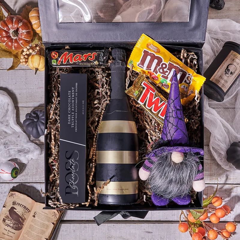 Halloween Candy & Bubbly Gift Box