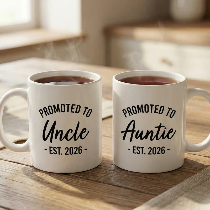 Auntie and Uncle Mug Set