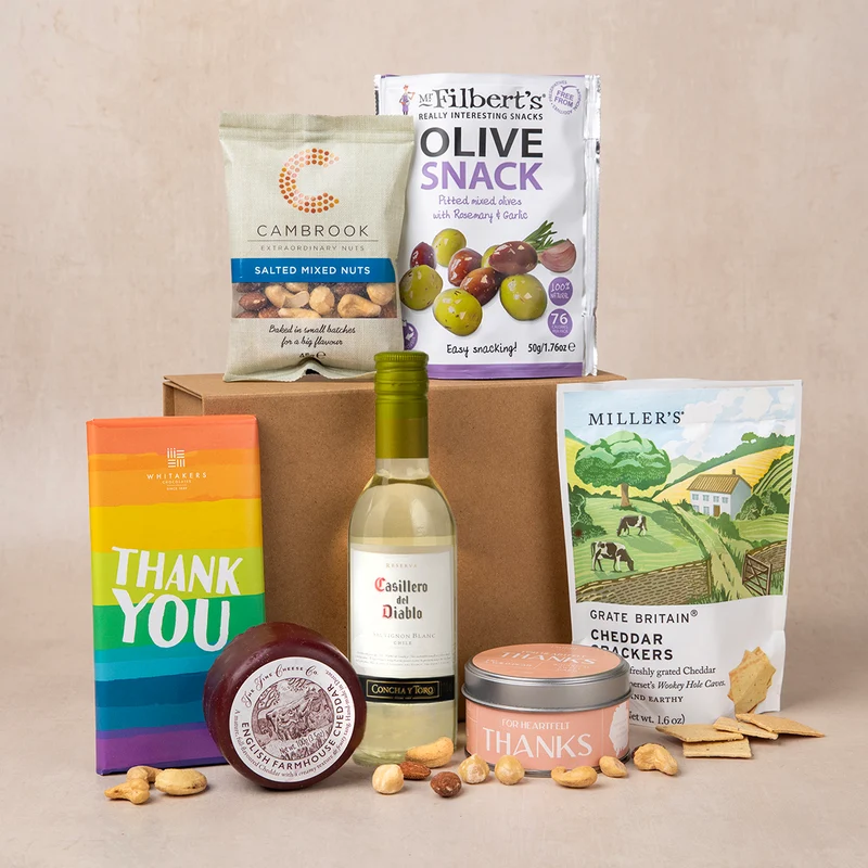 Thank You Cheese and White Wine Hamper