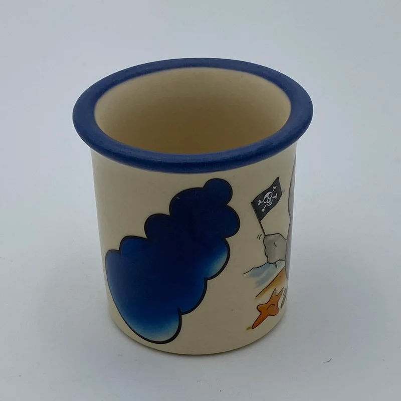 Eierbecher / Schnapsglas „Robbe Pirat“ mit Wunschnamen - Jeder Name ist möglich!