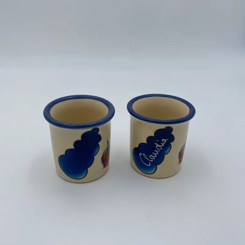 Eierbecher / Schnapsglas „Robbe Mädchen“ mit Wunschnamen - Jeder Name ist möglich!