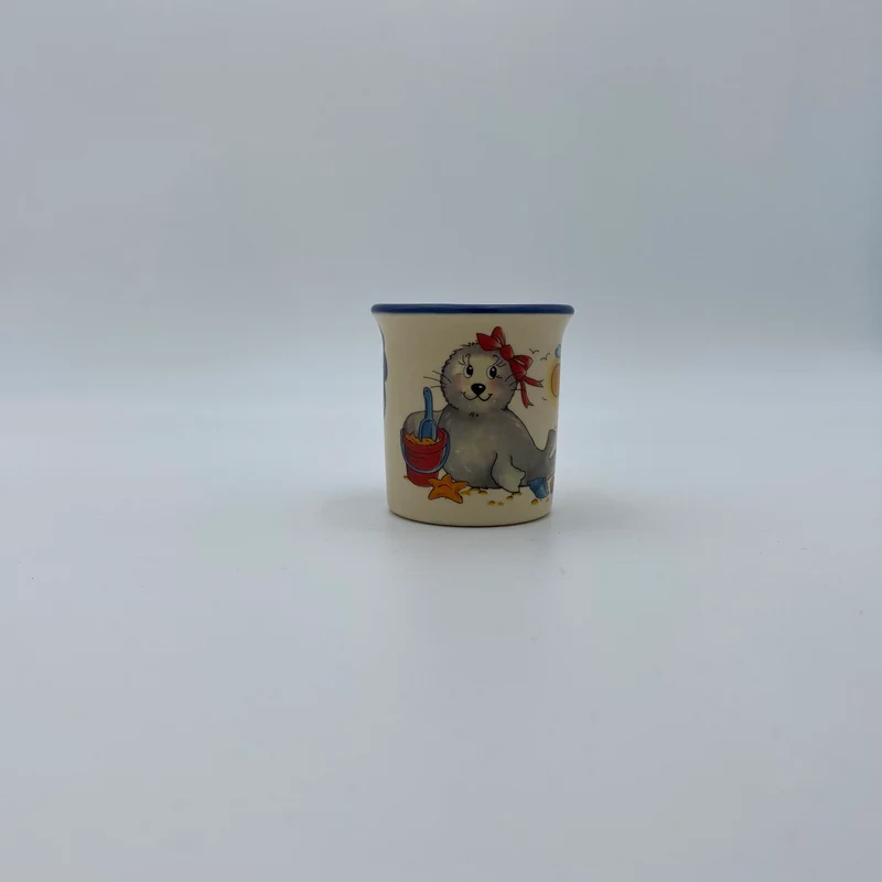 Eierbecher / Schnapsglas „Robbe Mädchen“ mit Wunschnamen - Jeder Name ist möglich!