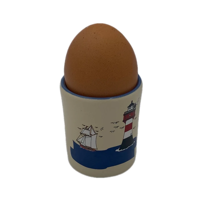 Eierbecher / Schnapsglas „Leuchtturm“ mit Wunschnamen - Jeder Name ist möglich!