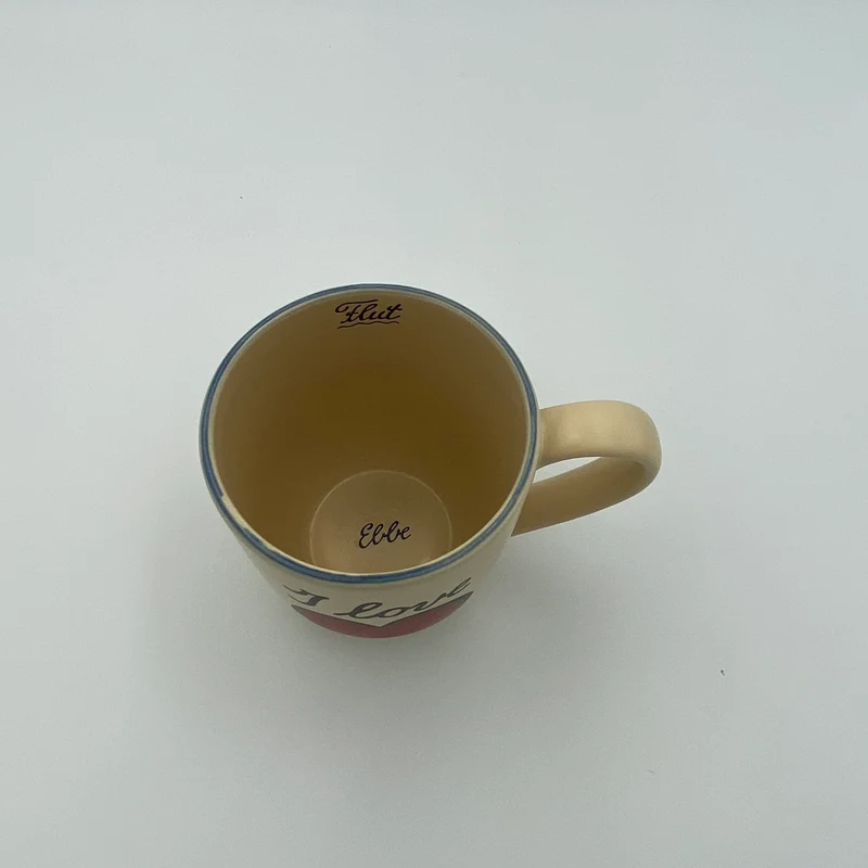 Große Tasse, Keramik, „I love …“ mit Wunschnamen - Jeder Name ist möglich!