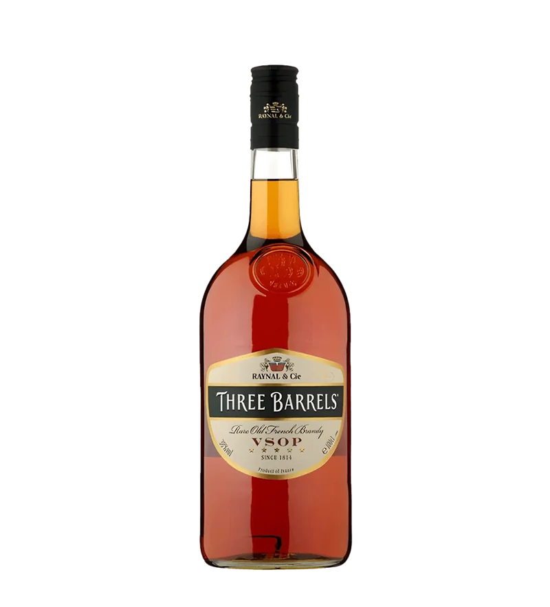 Three Barrels VSOP Brandy 1L