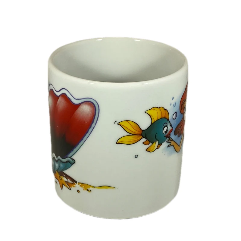 Tasse, Porzellan, „Meerjungfrau“ mit Wunschnamen - Jeder Name ist möglich!