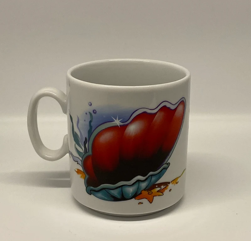 Tasse, Porzellan, „Meerjungfrau“ mit Wunschnamen - Jeder Name ist möglich!