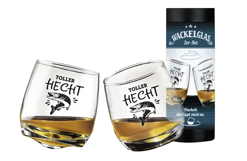 Wackelglas „toller Hecht“