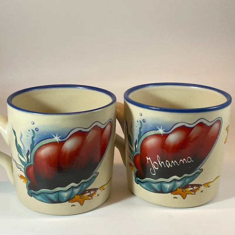 Tasse, Keramik, „Meerjungfrau“ mit Wunschnamen - Jeder Name ist möglich!