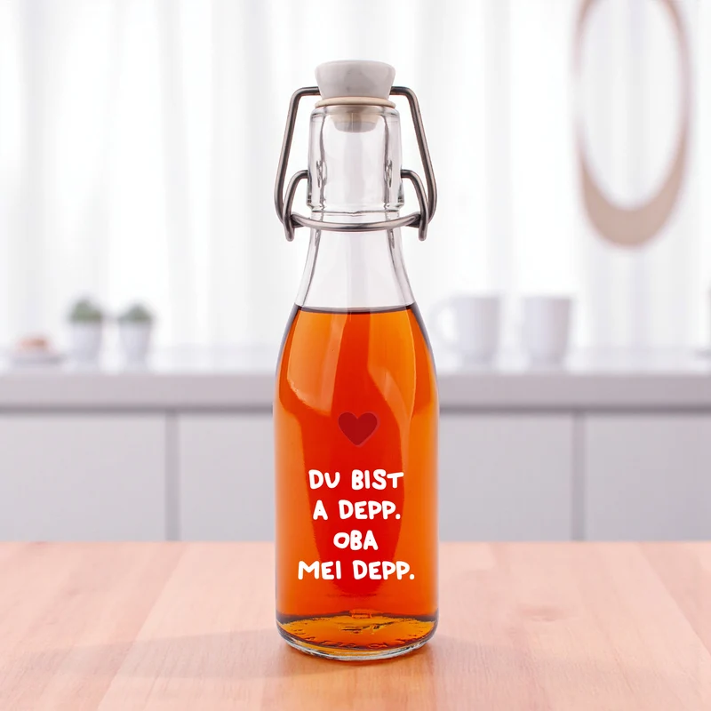 Likör/Schnaps "Du bist a Depp. Oba mei Depp."