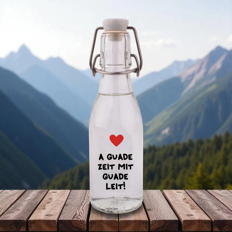Likör/Schnaps "A guade Zeit mit guade Leit!"
