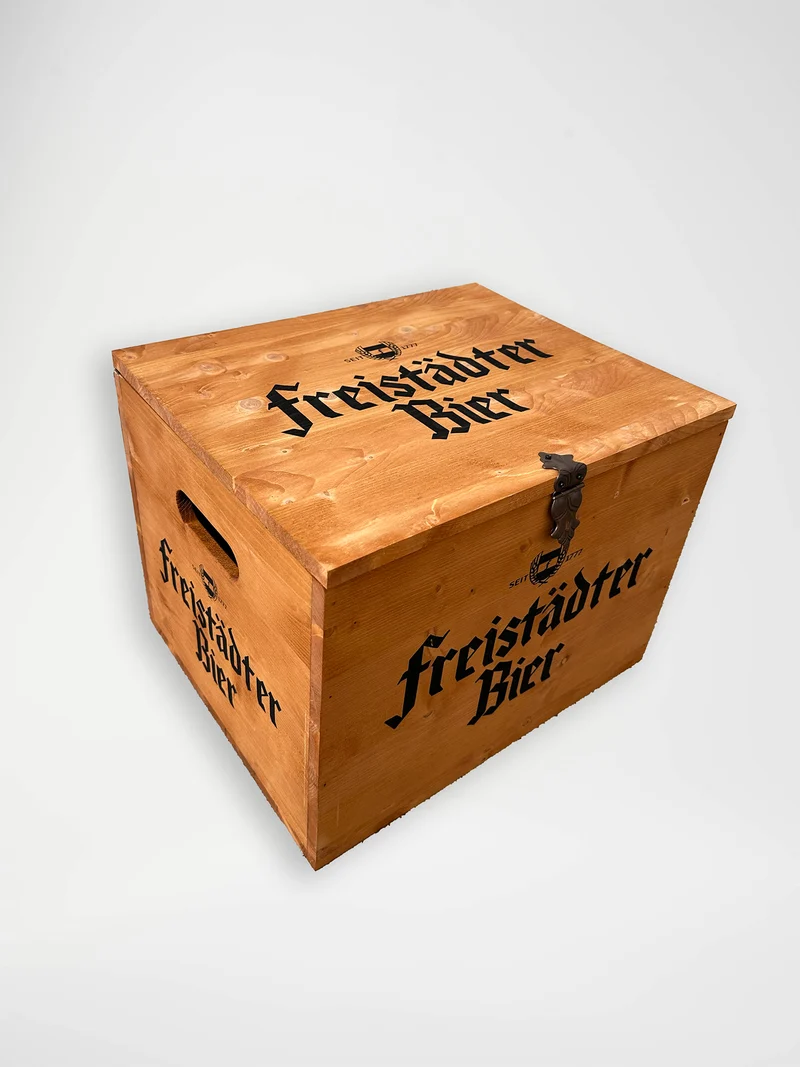 Freistädter Bier Holztruhe