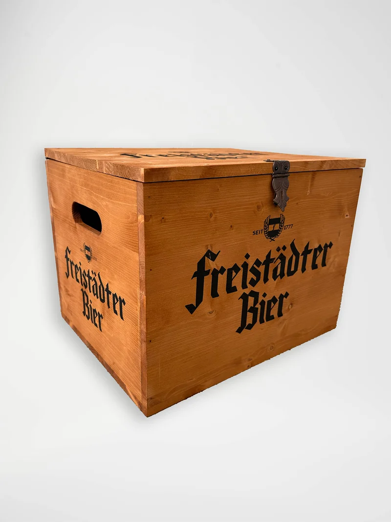Freistädter Bier Holztruhe