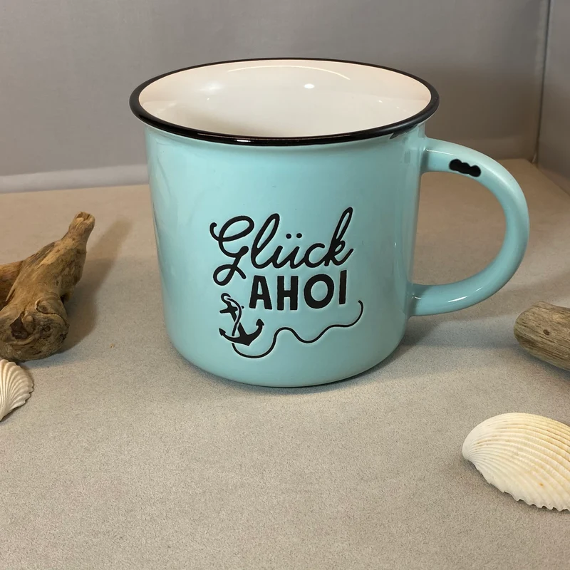 Tasse „Glück AHOI“ Vintagebecher
