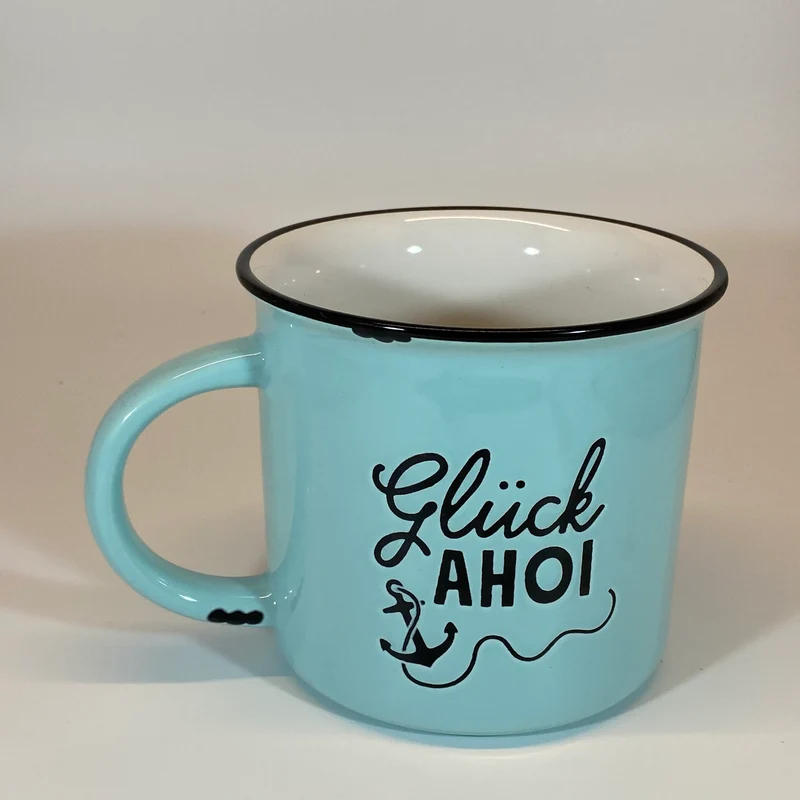Tasse „Glück AHOI“ Vintagebecher
