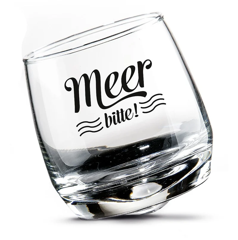 Wackelglas „Meer bitte!“