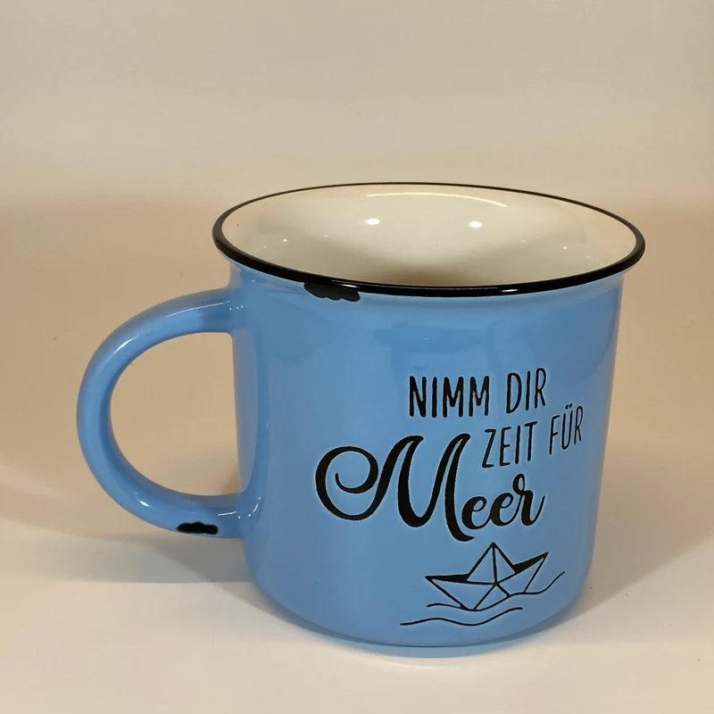Tasse „Nimm Dir Zeit für Meer“ Vintagebecher