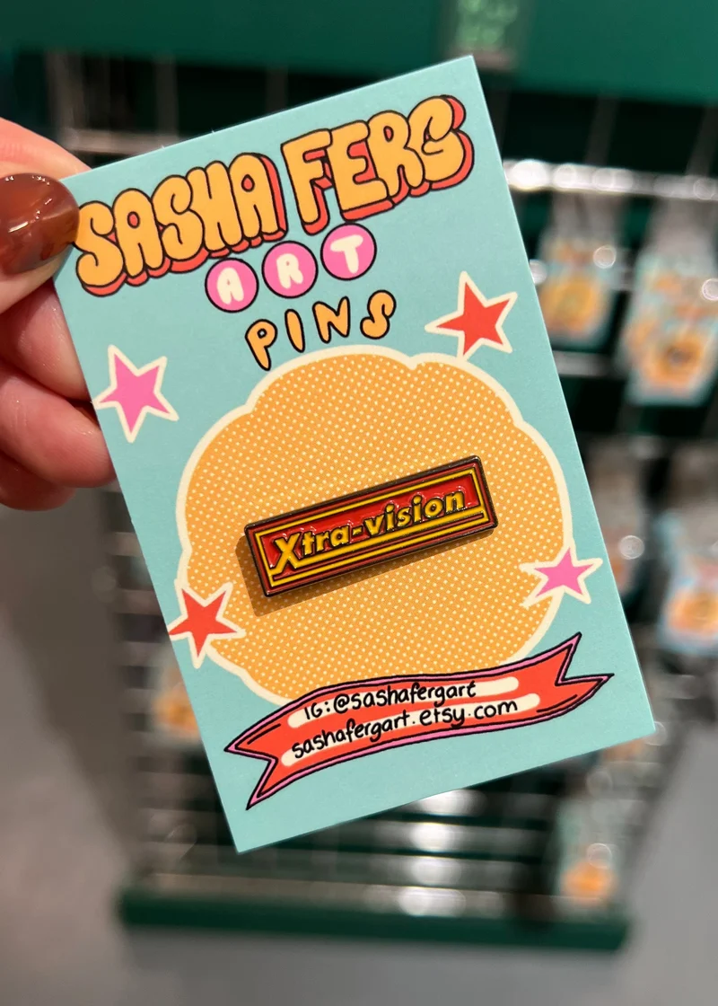 Xtra-Vision Pin | Sasha Ferg Art