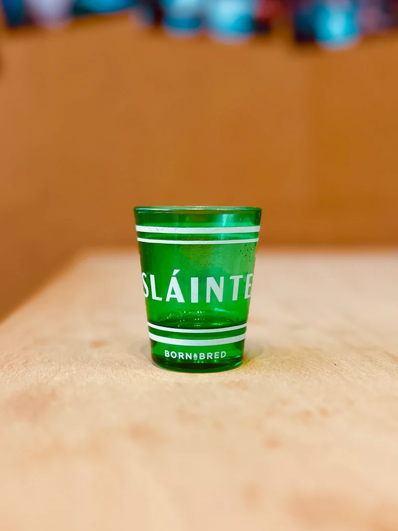 Sláinte Shot Glass | Born & Bred