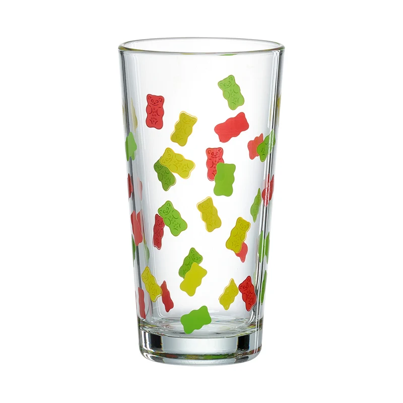 HARIBO Trinkglas mit Gummibärchen Motiv | Glas 380 ml von Ritzenhoff & Breker für Kinder & Fans