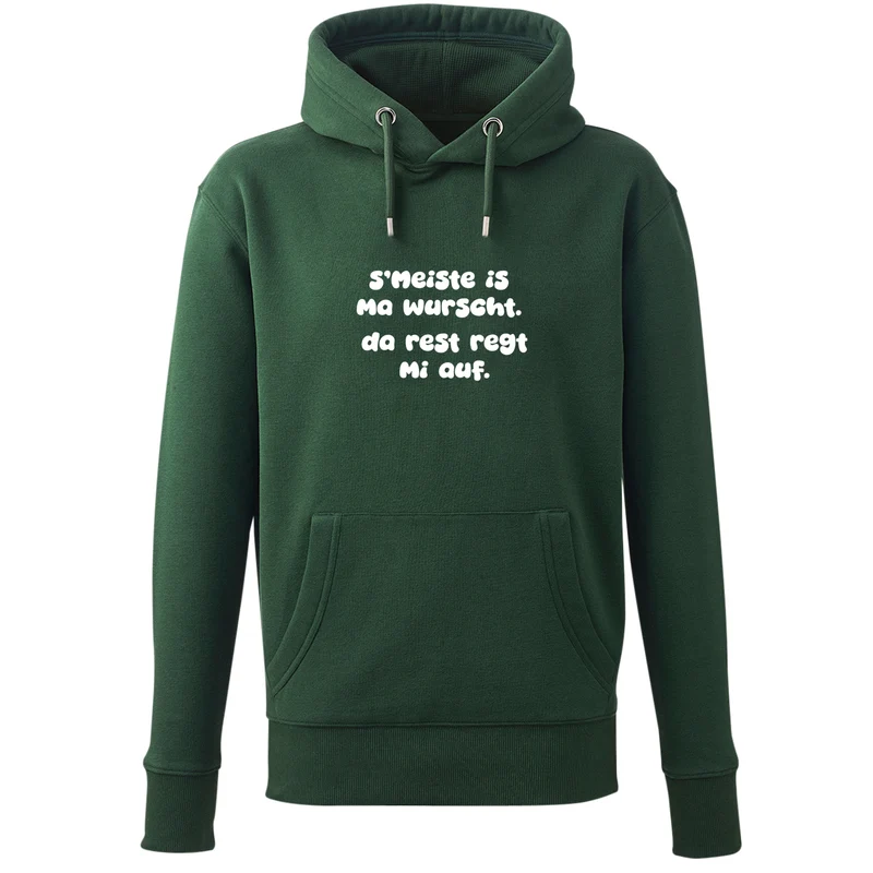 Hoodie "s'Meiste is ma wurscht!"
