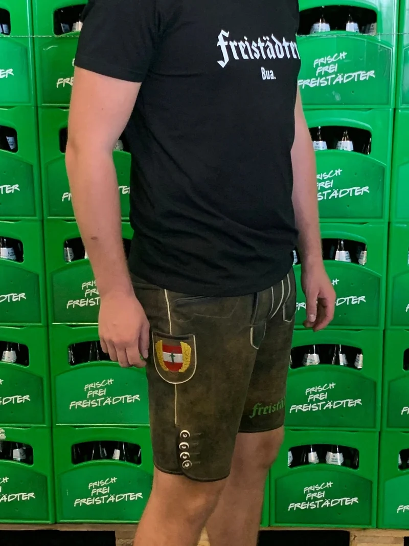 Freistädter Bier Lederhose Herren