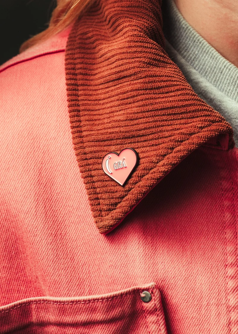 Grá Heart Pin | Born and Bred