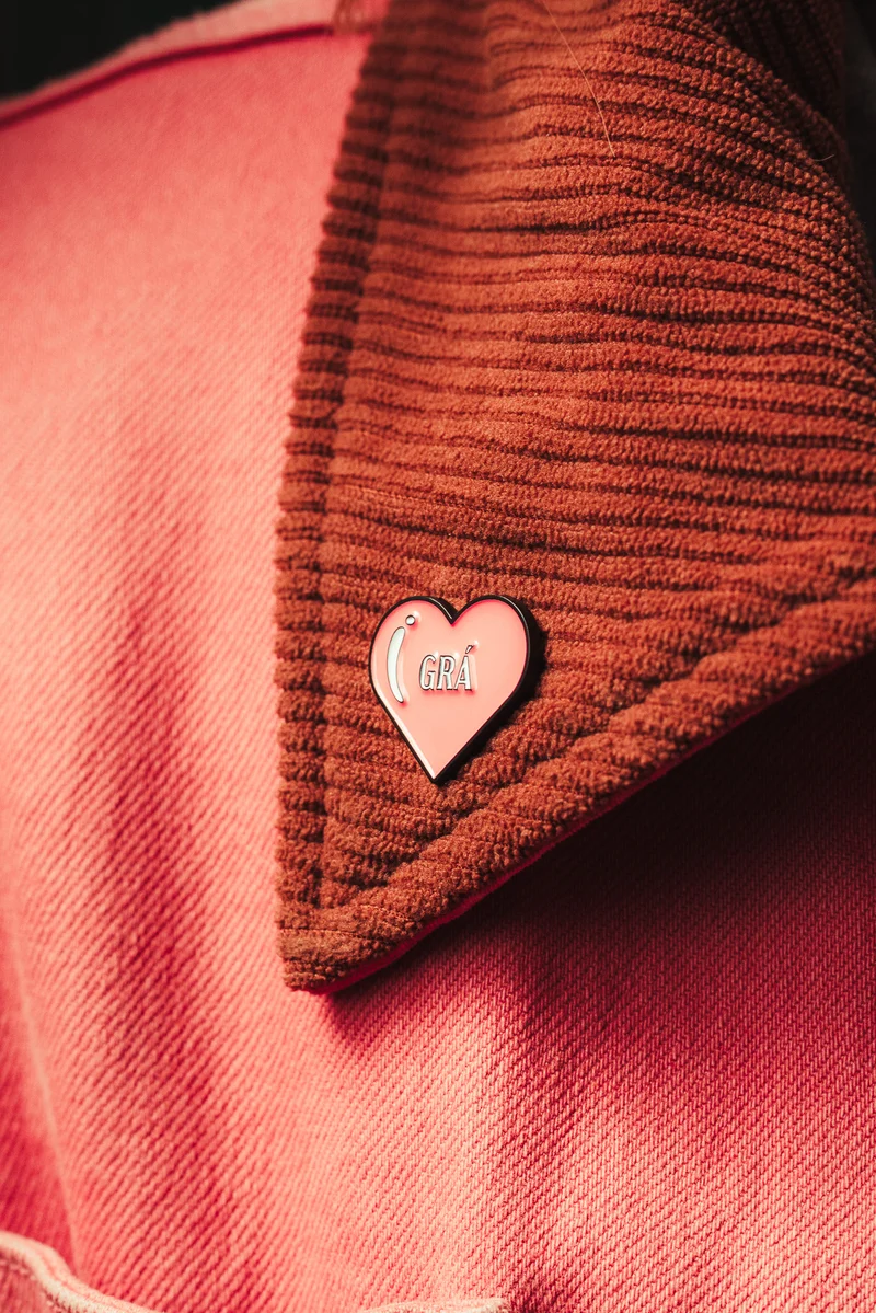 Grá Heart Pin | Born and Bred