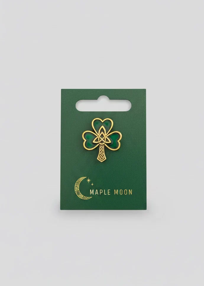 Gold Shamrock Pin | Maple Moon