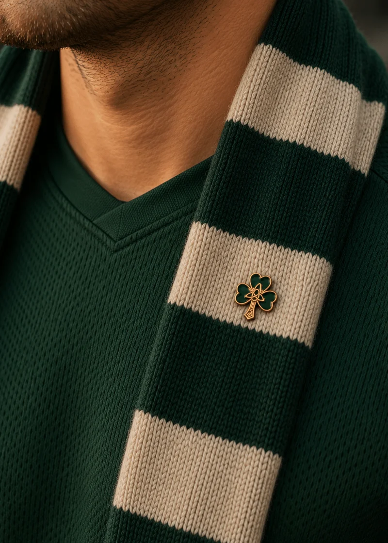 Gold Shamrock Pin | Maple Moon