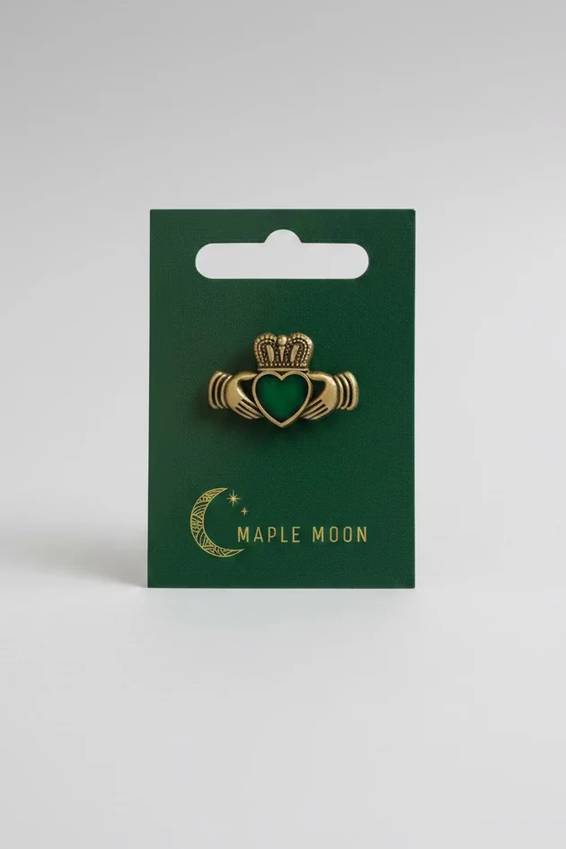 Gold Claddagh Pin | Maple Moon