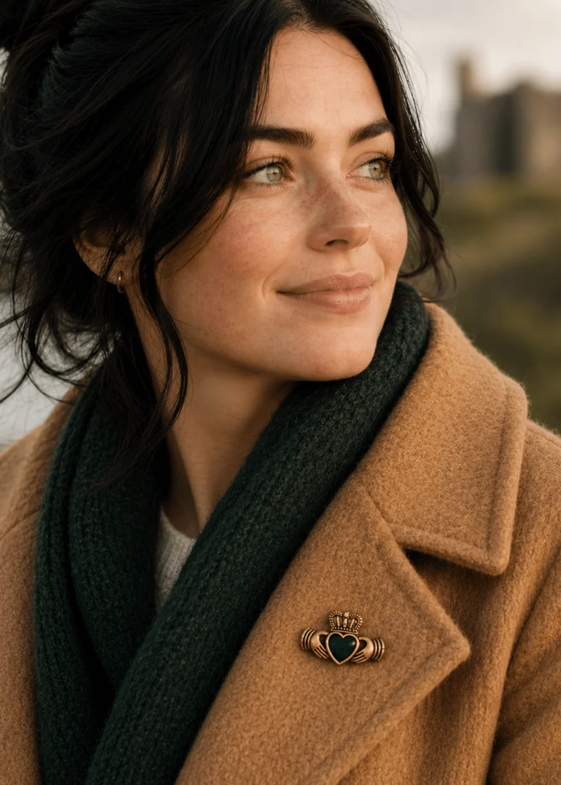 Gold Claddagh Pin | Maple Moon