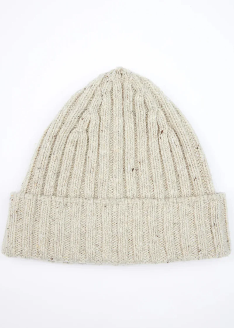 Luxe Cashmere Aran Ribbed Hat | Chalkstone