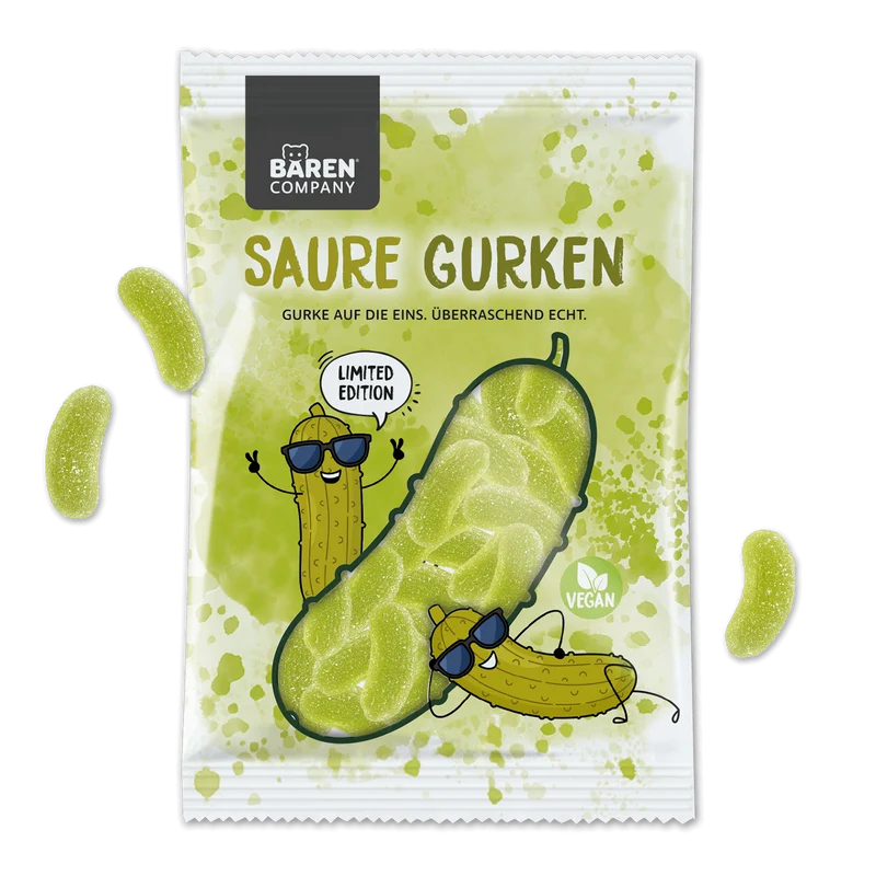 Fruchtgummi "Saure Gurken"
