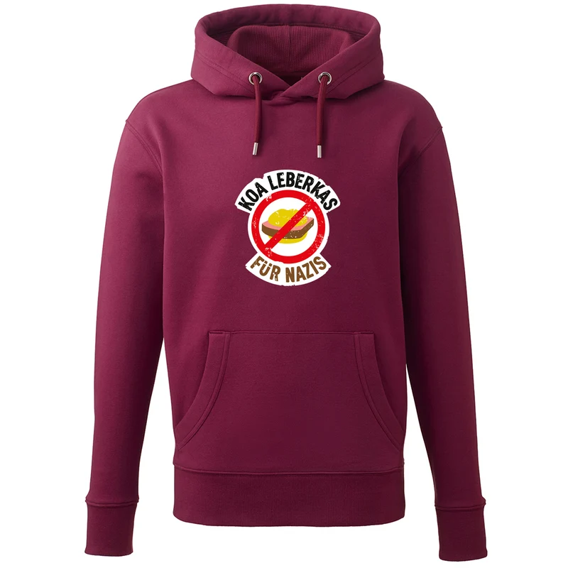Hoodie "Koa Leberkas für Nazis"
