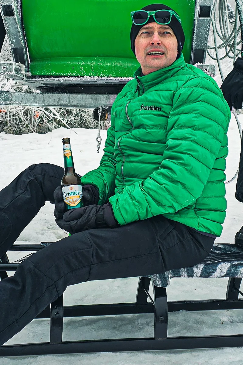 Freistädter Bier Daunenjacke Herren